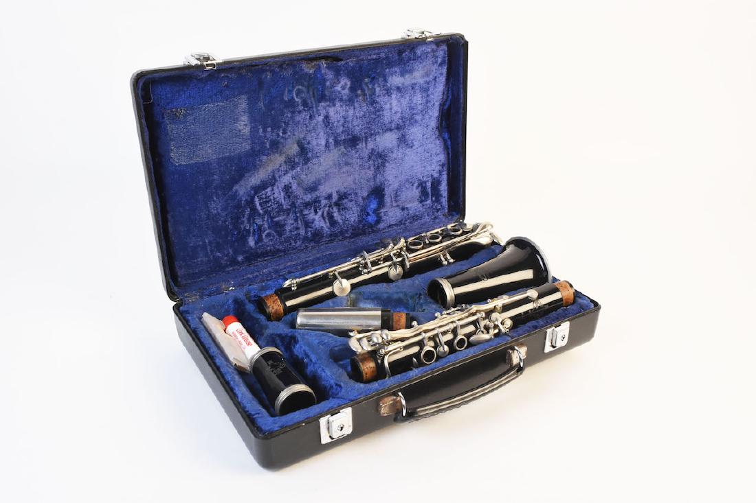 Buffet Crampon Clarinet B12 in Original Case: Buffet Crampon B12 Clarinet in original Buffet marked case. Clarinet is made in West Germany with serial number 311948. Comes with two reeds. This clarinet is in good well cared for condition however 