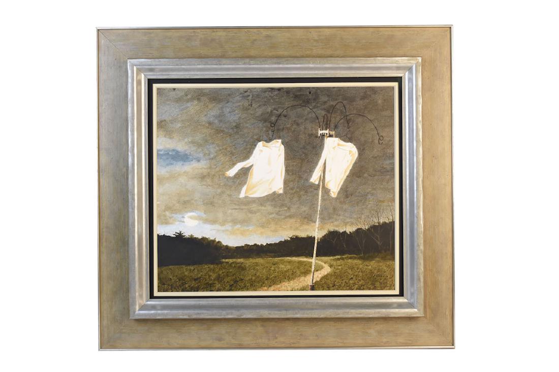 Original Painting by William Entrekin; SLR: Original painting by American artist William Entrekin titled "Ghost". This piece is done in egg tempera, which is an emulsion of pigment and egg yolk. Entrekin is a realist and captures the beauty of 