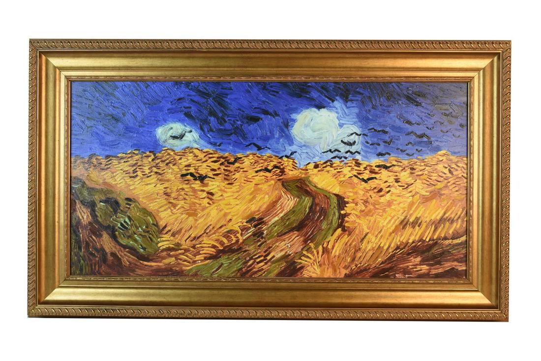 Van Gogh "Wheat Field With Cows" 37/295 Repro (1 of 6)