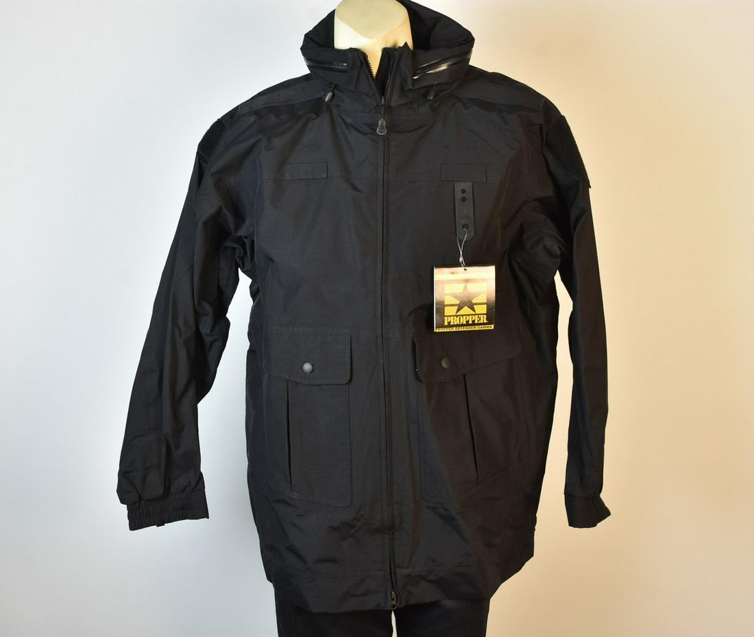 Propper Defender Gamma Long Rain Duty, L-Long: $119 retail value. A Propper Defender Gamma Long Rain Duty Jacket, size Large Long, NWT. Contact our recommended 3rd party "for profit" shipper Pak Mail at (260) 637-4809 or contact@pakmailfw.com for 