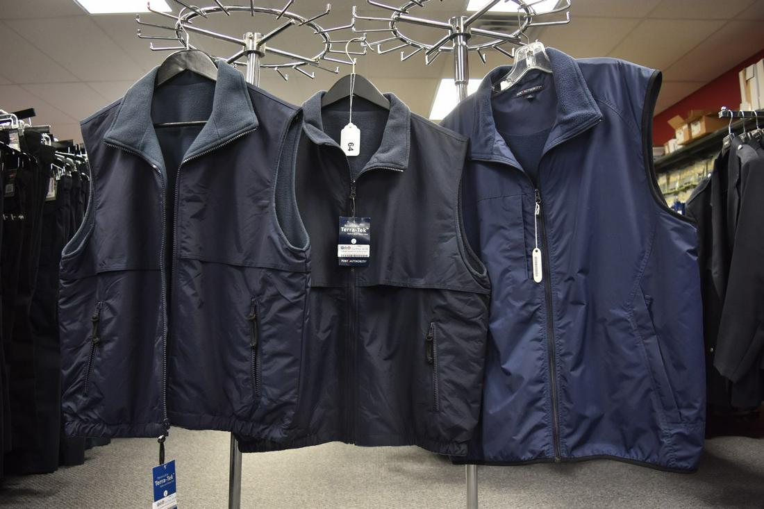 Port Authority Vests, Sm, Lrg & XL: Three Port Authority vests: Challenger XL and (2) Reversible Terra-Tek Small & Large. NWT. Contact our recommended 3rd party "for profit" shipper Pak Mail at (260) 637-4809 or contact@pakmailfw.com fo