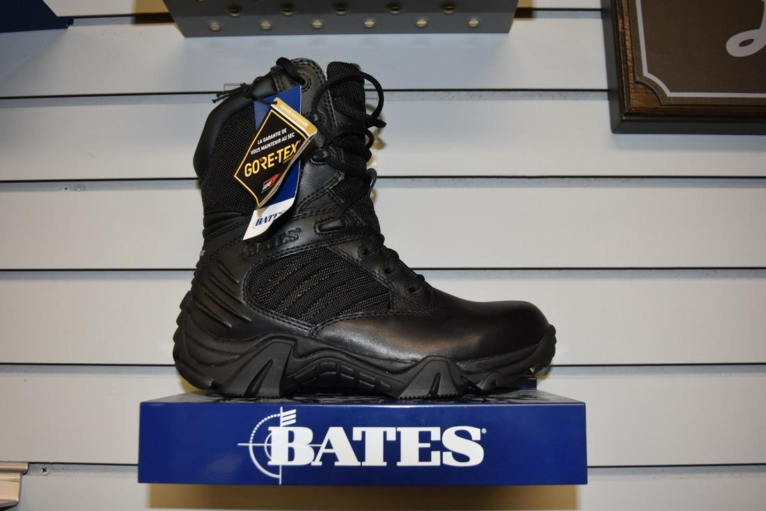 Women's Bates GX-8 Black Gore-Tex - 6M: New in box, pair women's black Bates GX-8, 8" Gore-Tex with side zipper. US size 6M. Contact our recommended 3rd party "for profit" shipper Pak Mail at (260) 637-4809 or contact@pakmailfw.com for ship