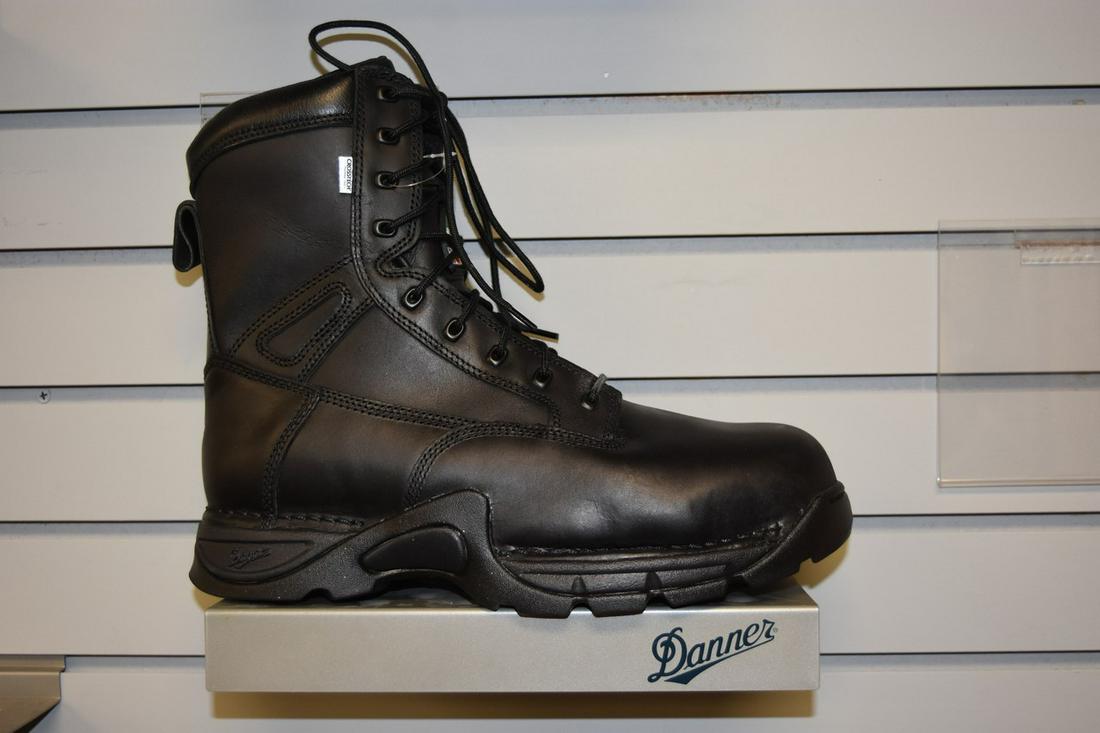 Men's Danner Striker II EMS Black Boots - 11M: NEW in box, mens' Danner Striker II EMS black boots with zipper on one side. TFX Lite Platform. US size 11M. Contact our recommended 3rd party "for profit" shipper Pak Mail at (260) 637-4809 or contac