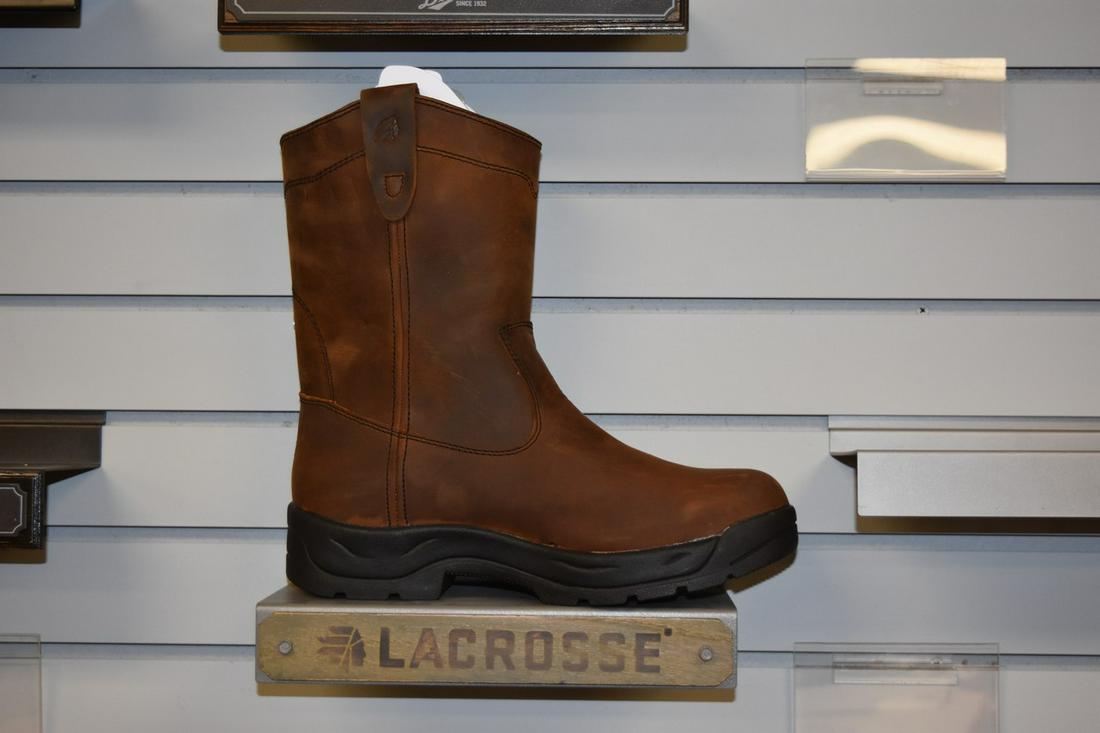 Men's Lacrosse QC Wellington HD Boots, 11.5M: NEW in box, men's Lacrosse QC Wellington HD waterproof boots with leather uppers and safety toe, style 670030. US size 11.5. Contact our recommended 3rd party "for profit" shipper Pak Mail at (260) 63