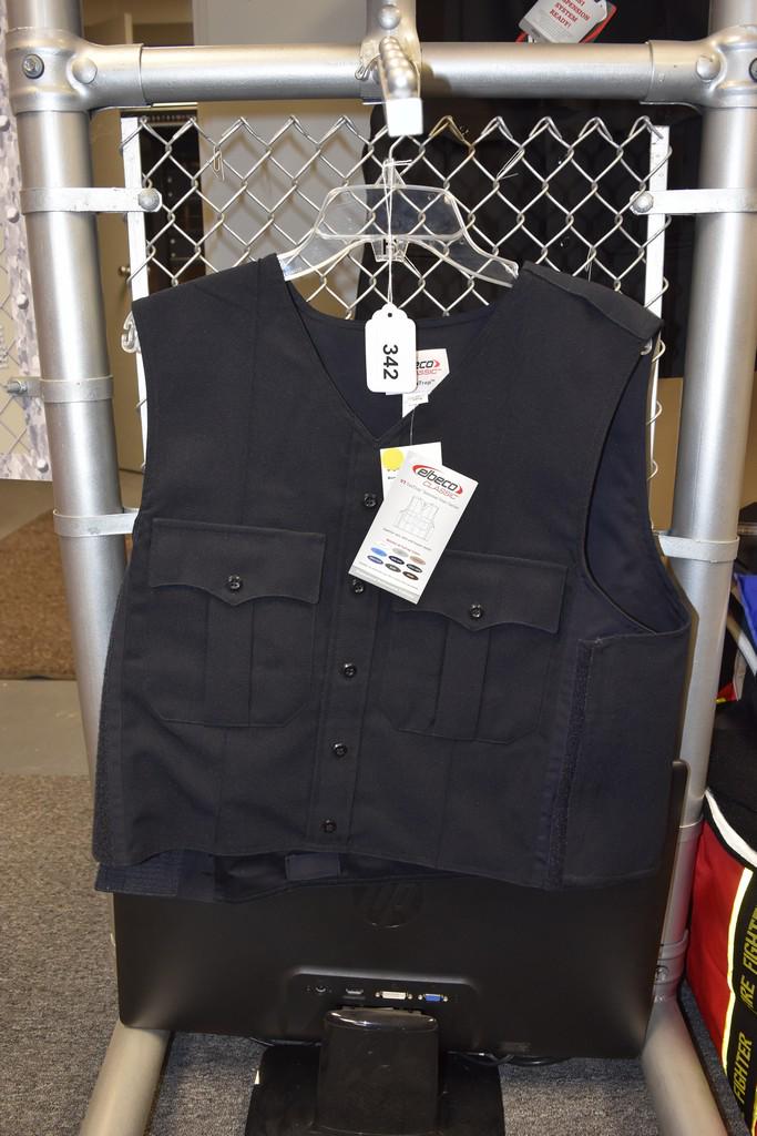 Elbeco Bodyshield External Vest Carrier M-L: An Elbeco Bodyshield External Vest Carrier, size Medium-Long. V1314. NWT. Contact our recommended 3rd party "for profit" shipper Pak Mail at (260) 637-4809 or contact@pakmailfw.com for shipping quote 