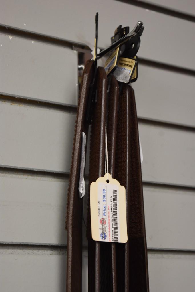 (5) Boston Leather Velcro Tipped Belts: Three Boston Leather Brown Velcro Tipped Belts, size 36, 34, 36 and 42. Contact our recommended 3rd party "for profit" shipper Pak Mail at (260) 637-4809 or contact@pakmailfw.com for shipping quote PR