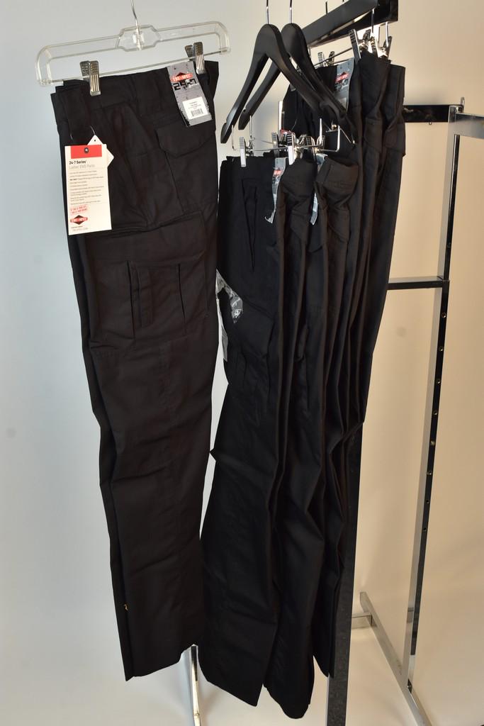 Tru-Spec Ladies EMS Pants: Five Ladies Tru-Spec EMS Pants, size Unhemmed 0, 2, 6 and 8. Contact our recommended 3rd party "for profit" shipper Pak Mail at (260) 637-4809 or contact@pakmailfw.com for shipping quote PRIOR to bidd