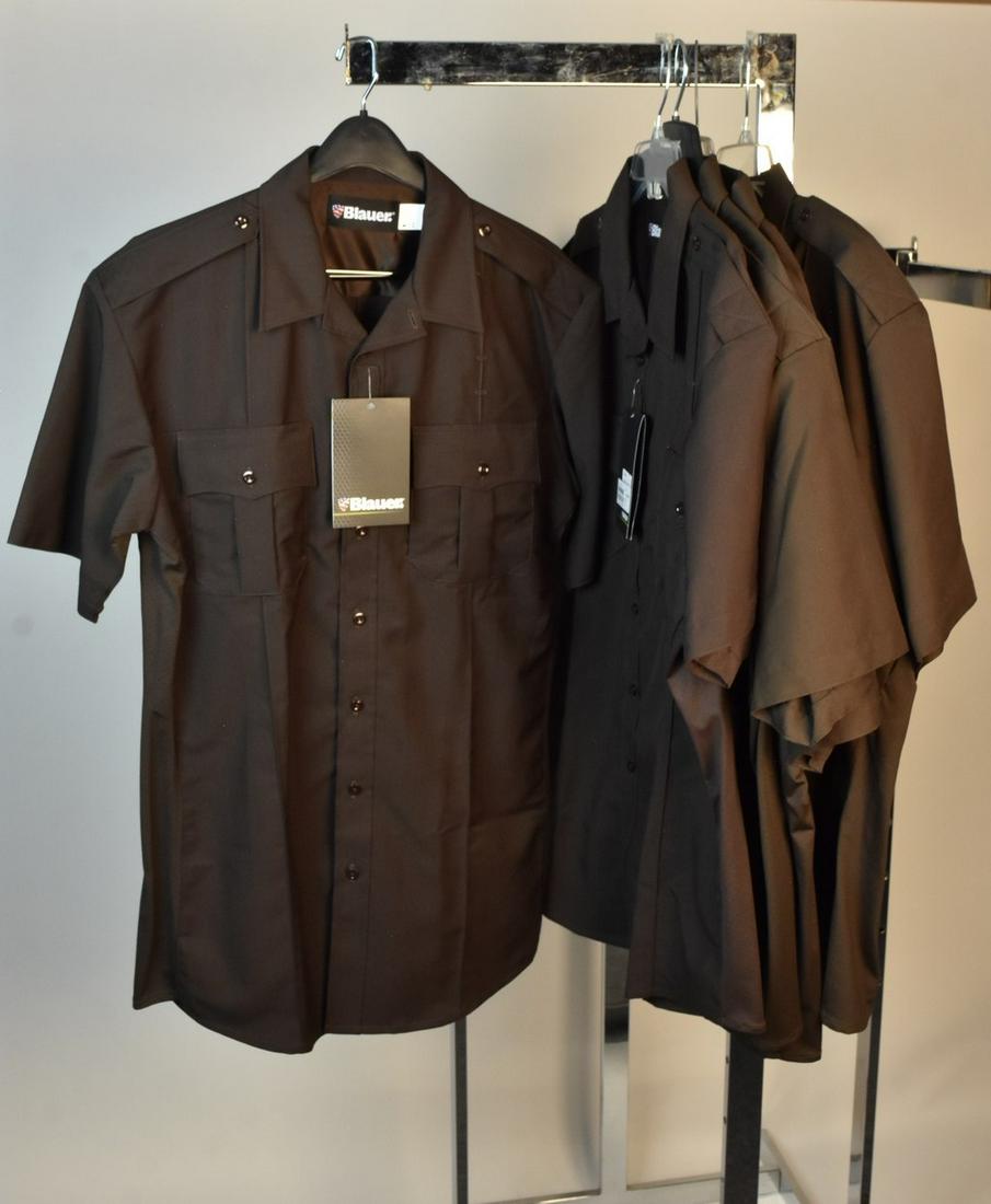 (5) Blauer Supershirts: Five Blauer Supershirts. Size Large-Tall, XL, 2XL-Reg, and 3XL-Reg. Contact our recommended 3rd party "for profit" shipper Pak Mail at (260) 637-4809 or contact@pakmailfw.com for shipping quote PRIOR 