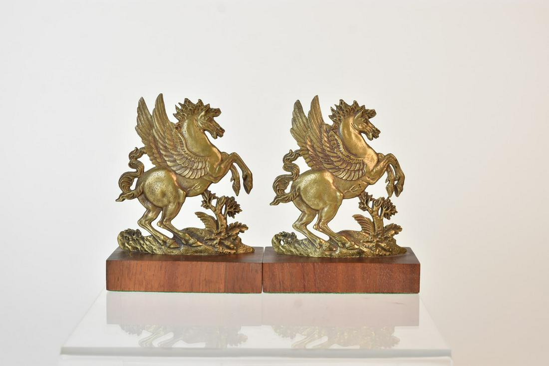 Cast Brass Pegasus Bookends (1 of 7)