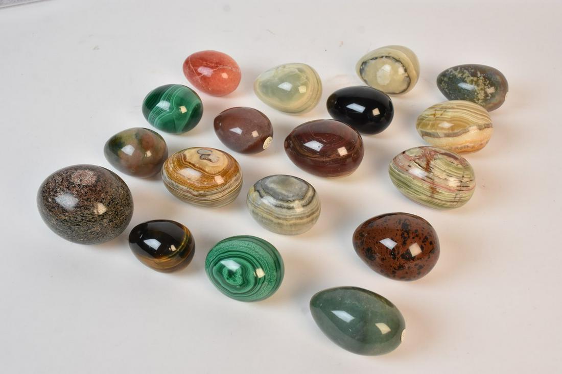 (18) Semi-Precious Stone Eggs (1 of 8)