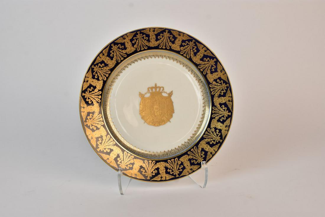 19th Century Sevres Napoleon Armorial Charger (1 of 6)