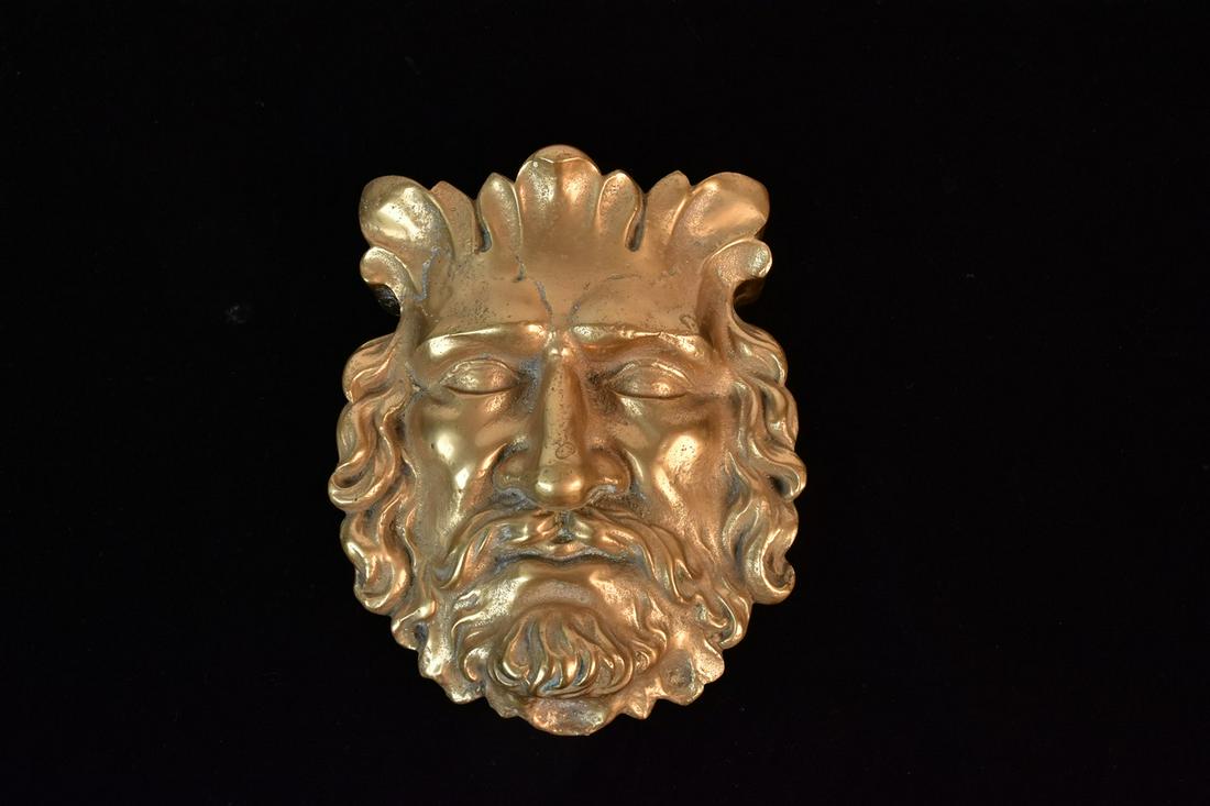 Bronze Wall Plaque of Green Man (1 of 4)