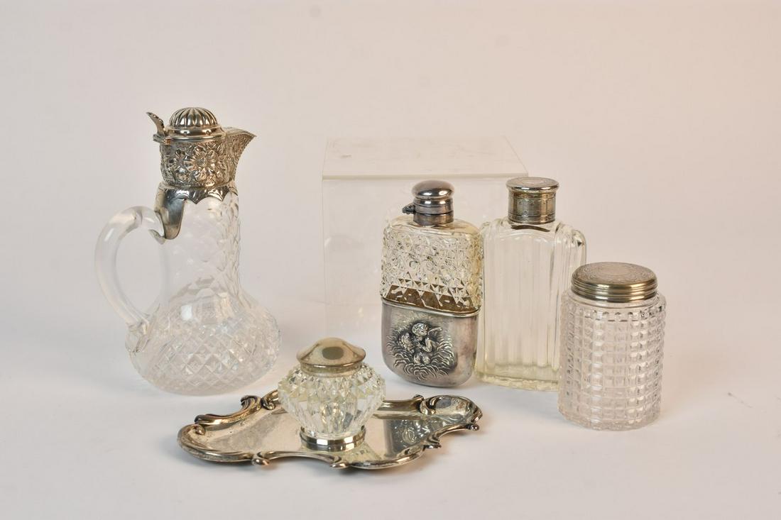 (5) Cut Glass & Sterling Vessels, 4.75 ozt (1 of 15)