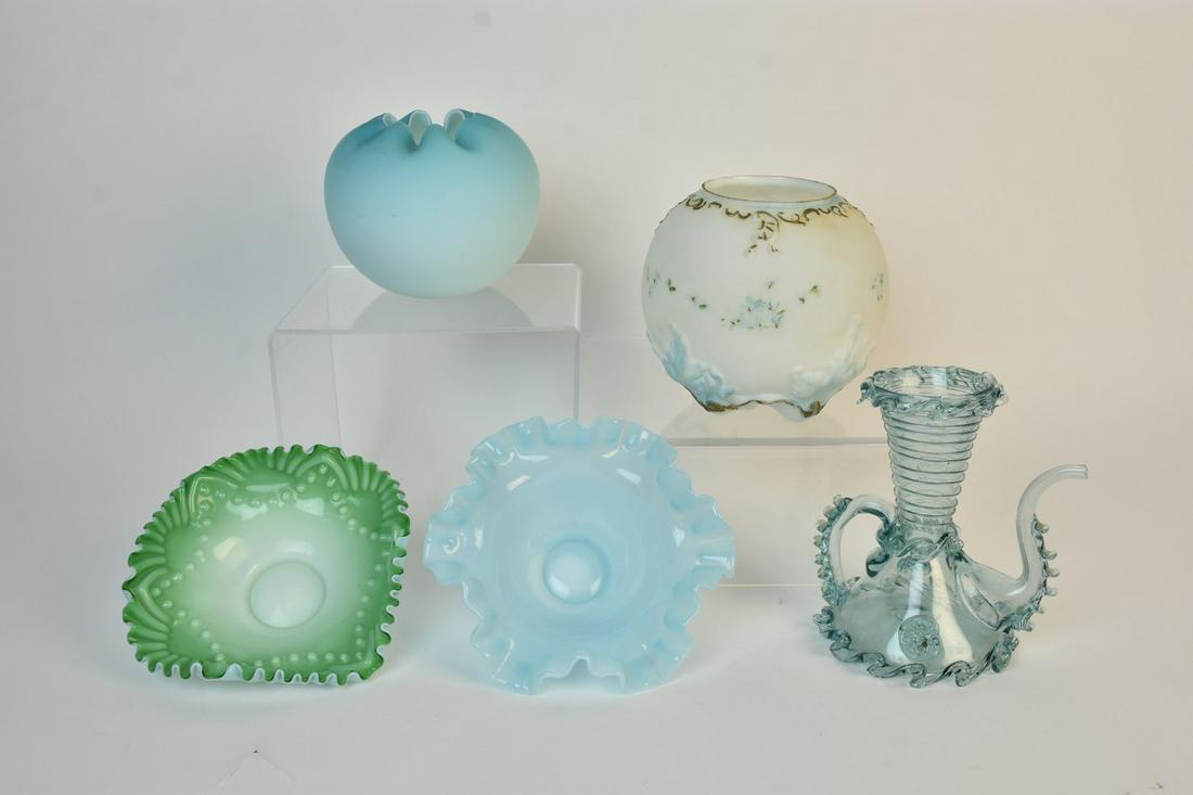 Blue and Green Glass Vessels (5) (1 of 16)