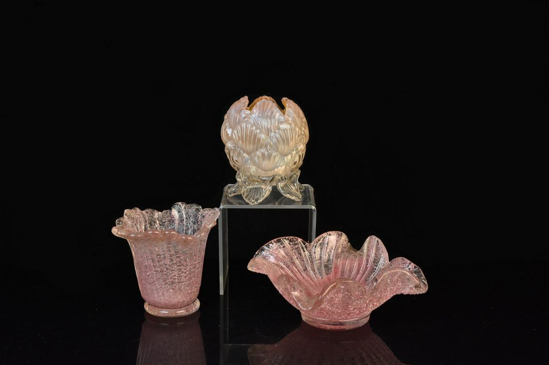 Trio of Venetian Glass Vanity Vessels (1 of 10)