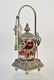Cranberry Pickle Castor & Crystal Vase - 11