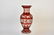 Cranberry Pickle Castor & Crystal Vase - 2