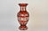 Cranberry Pickle Castor & Crystal Vase - 3