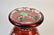 Cranberry Pickle Castor & Crystal Vase - 6