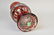 Cranberry Pickle Castor & Crystal Vase - 7