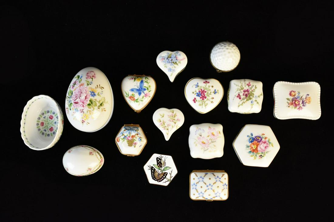 Porcelain Trinket Boxes Feat. Limoges (1 of 17)