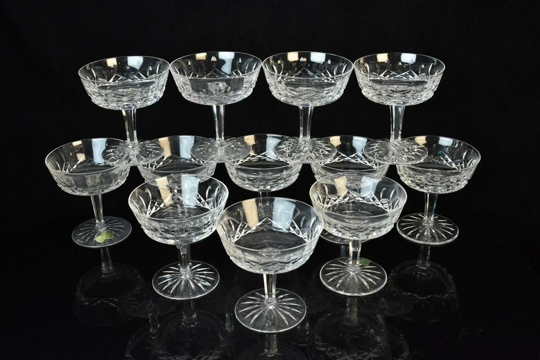 (12) Waterford "Lismore" Champagne/Tall Sherbet (1 of 7)
