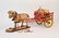 Antique Horse Drawn Wagon Pull Toy