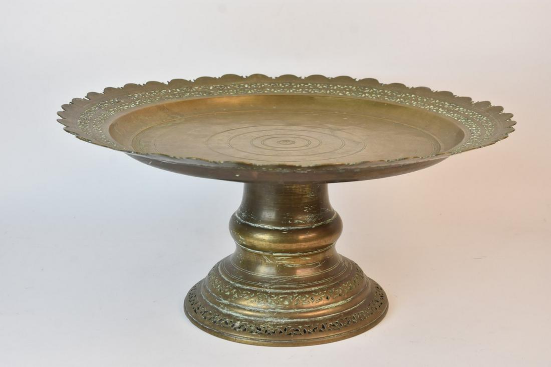 Indian Brass Cake Platter (1 of 8)