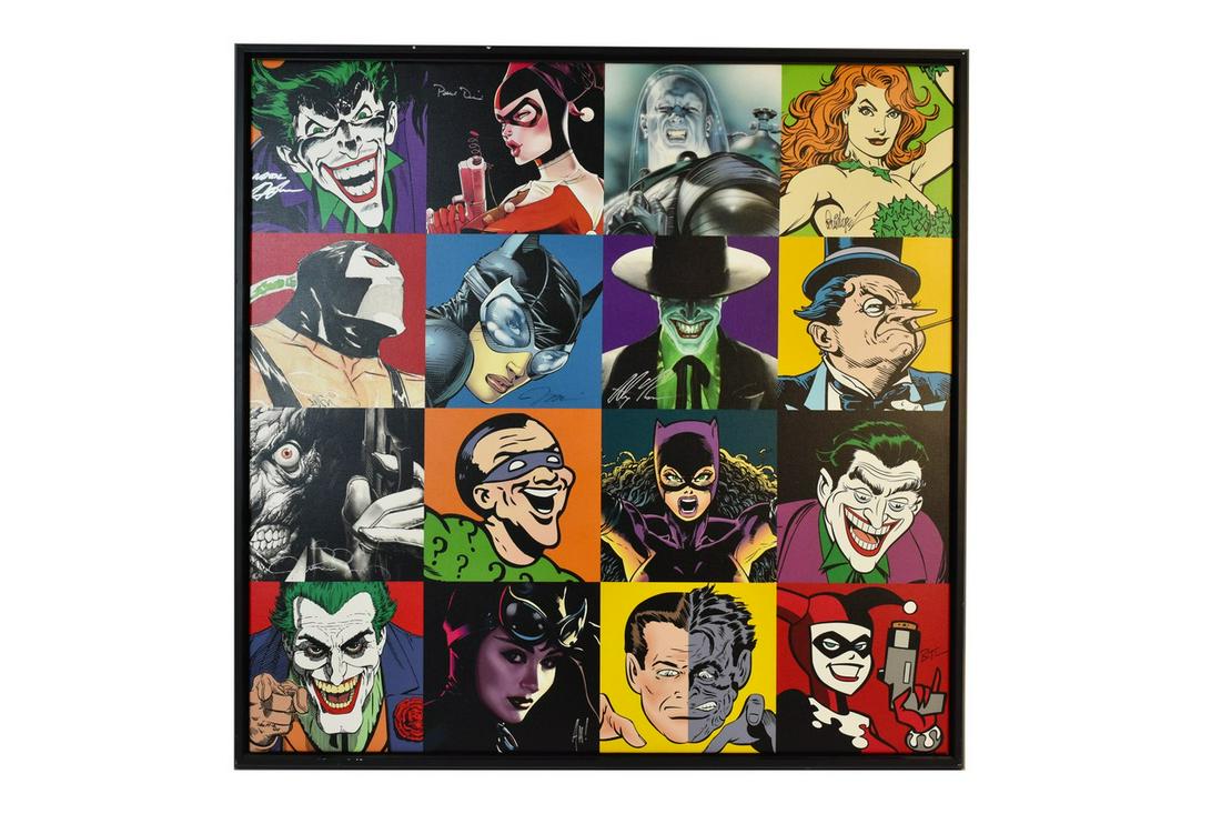 DC Comics The Faces of Evil LE Giclee, Signed (1 of 20)