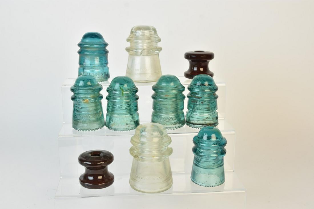 (8) Hemingray Glass Insulators (1 of 11)