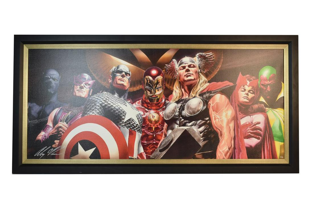 Signed LE "Avengers Assemble" Giclee by Alex Ross (1 of 9)