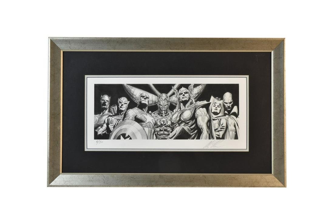 Signed LE "Avengers Assemble" Litho by Alex Ross (1 of 6)