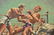 Signed Oil Painting of a Boxing Match - 2