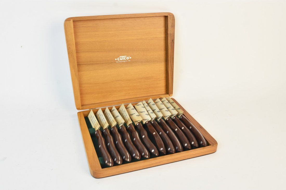 (12) NEW Cutco Steak Knives, No. 59 in Wood Case (1 of 7)