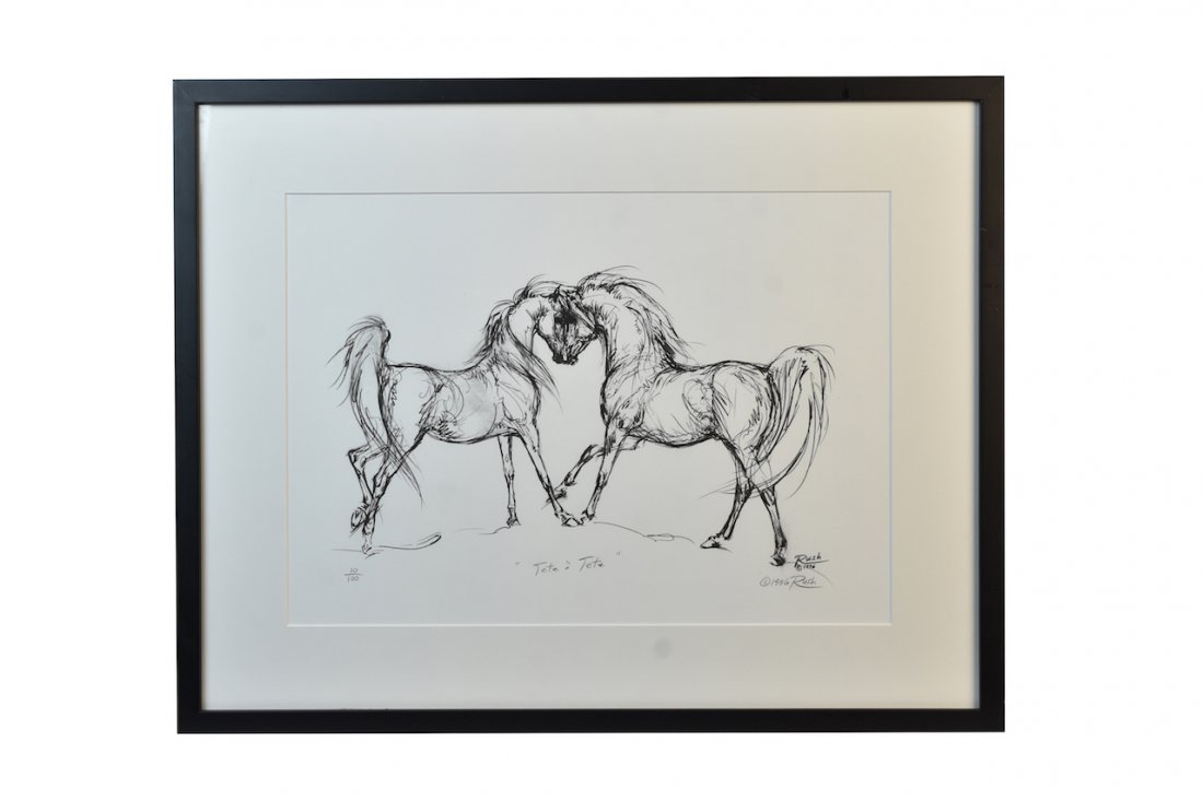 Signed LE Litho of Horses (1 of 8)