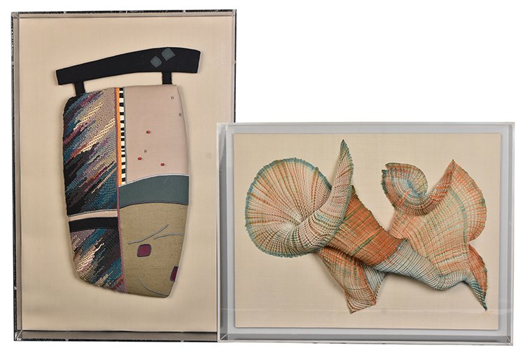 Pair of Textile Wall Hanging Artwork (1 of 12)