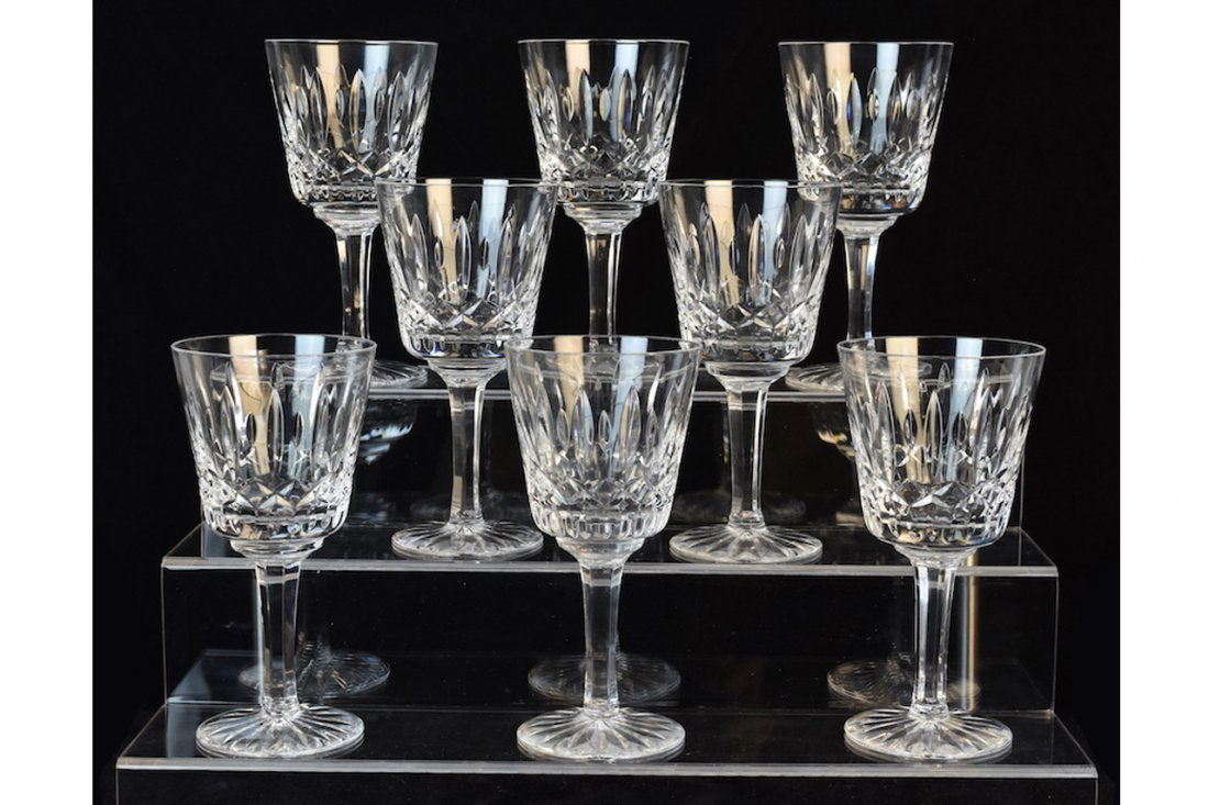 (8) Atlantis Crystal "Fatima" Sherry Glasses (1 of 6)