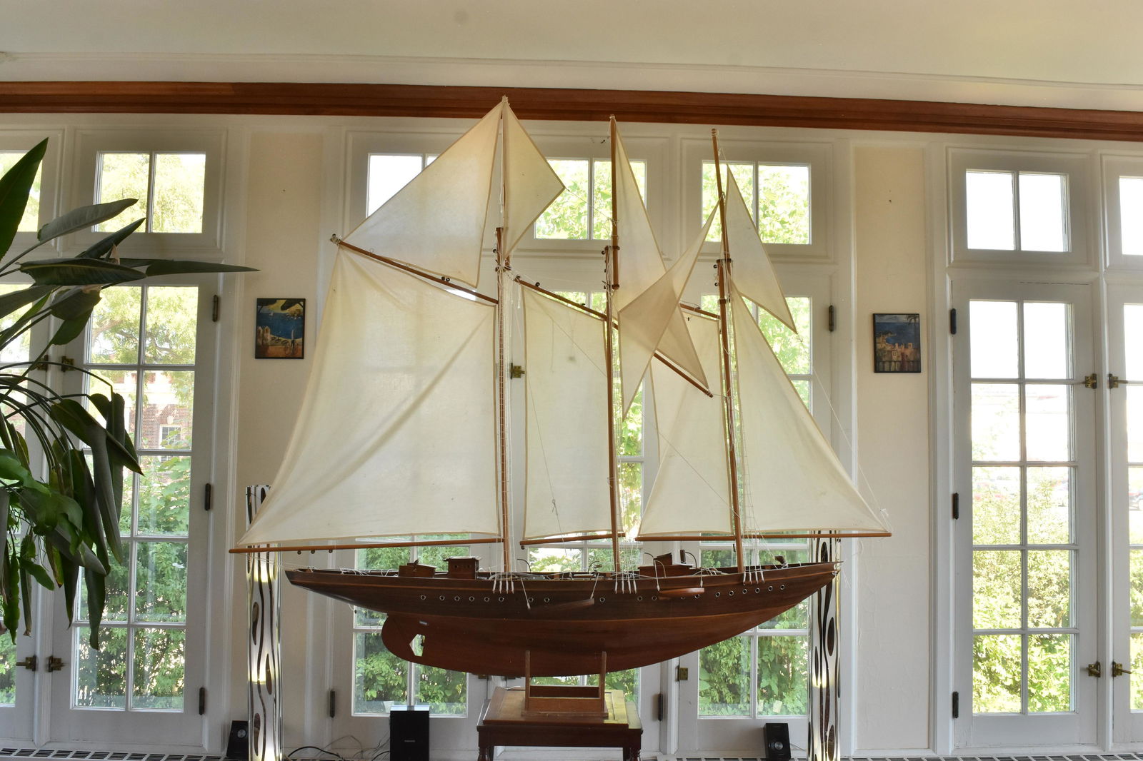 Gigantic Hand Crafted Wooden Ship Model (1 of 13)