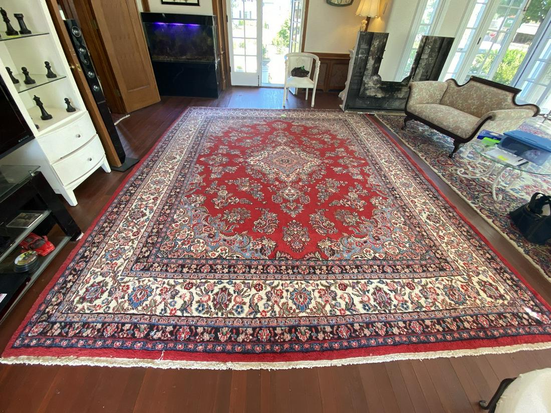 Persian Sarouk Area Rug, Hand Knotted 10.5 (1 of 6)