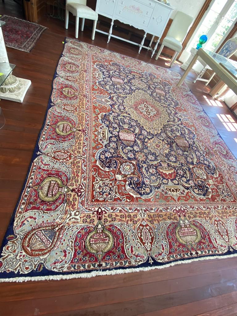 Persian Kashan Area Rug, Hand Knotted 9.5 (1 of 8)