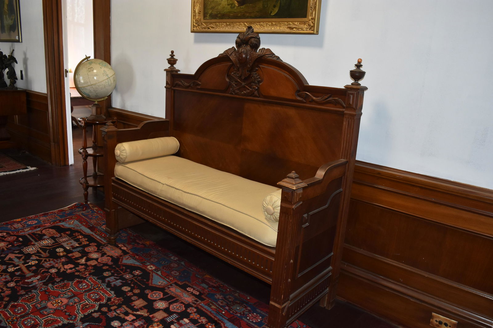 Antique Jacobean Revival Hallway Bench (1 of 6)