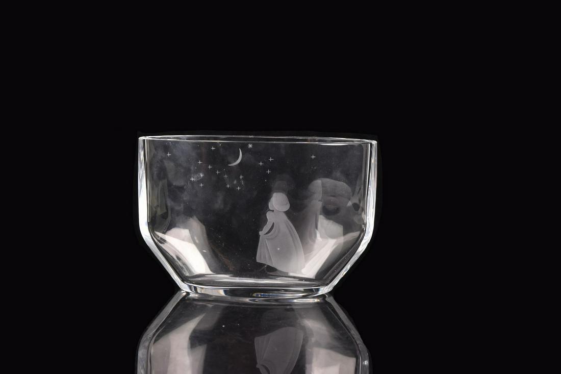 Orrefors Etched Crystal Dish (1 of 6)