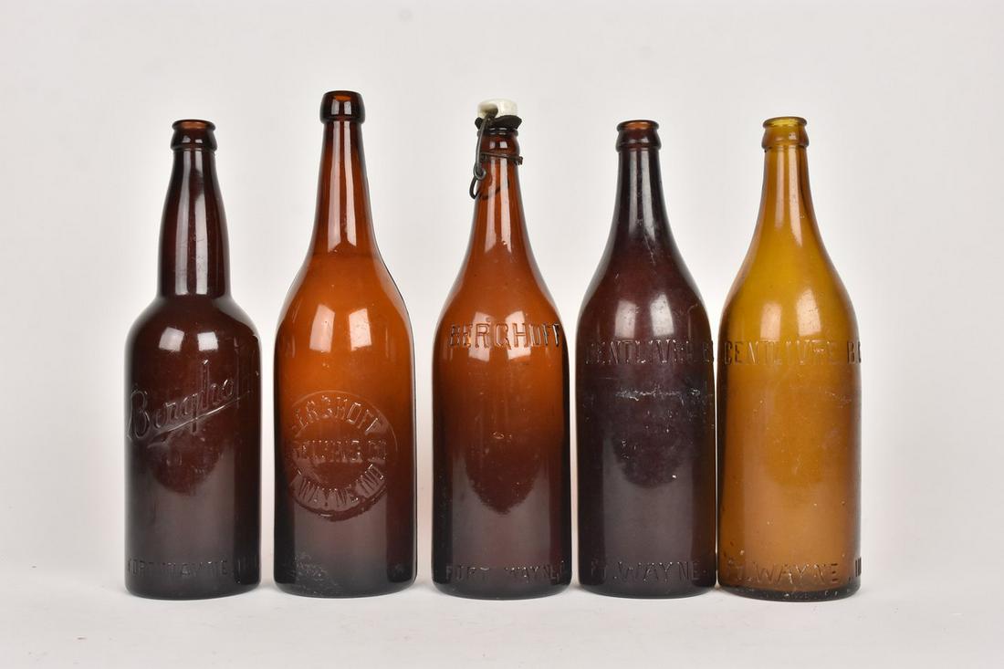 (3) Berghoff & (2) Centlivre Beer Bottles (1 of 5)