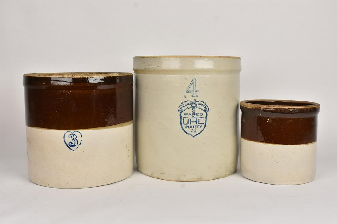 Trio of Stoneware Crocks (1 of 5)