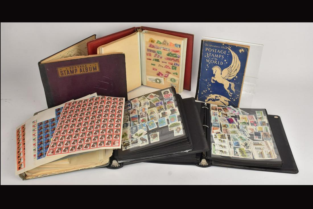 Six Binders/Books of Stamps (1 of 9)