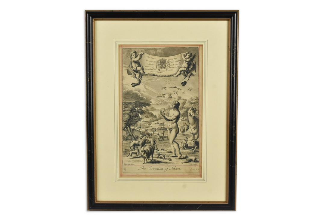 "The Creation of Adam" c. 1712 (1 of 9)