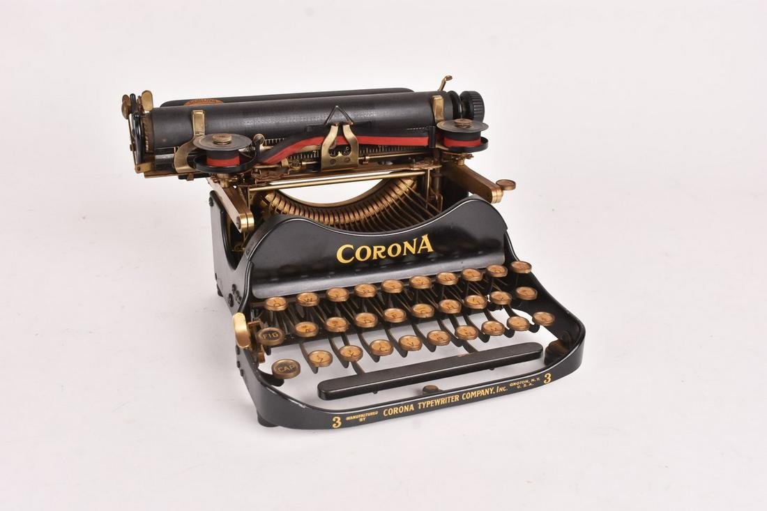 Early 20th Century Corona Folding Typewriter (1 of 9)