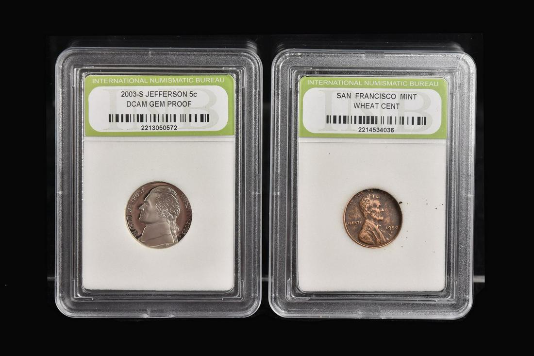 Wheat Cent & 5c DCAM Gem Proof (1 of 7)