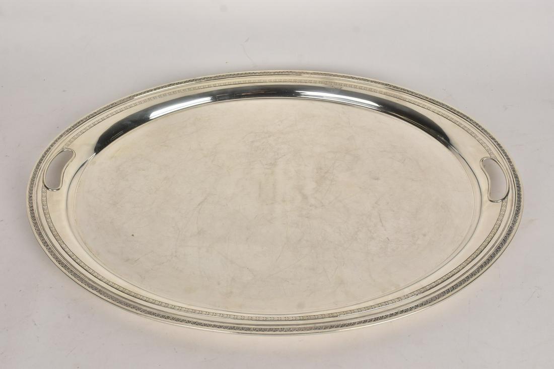 Birmingham Sterling Silver Tray, 114.70 ozt (1 of 5)