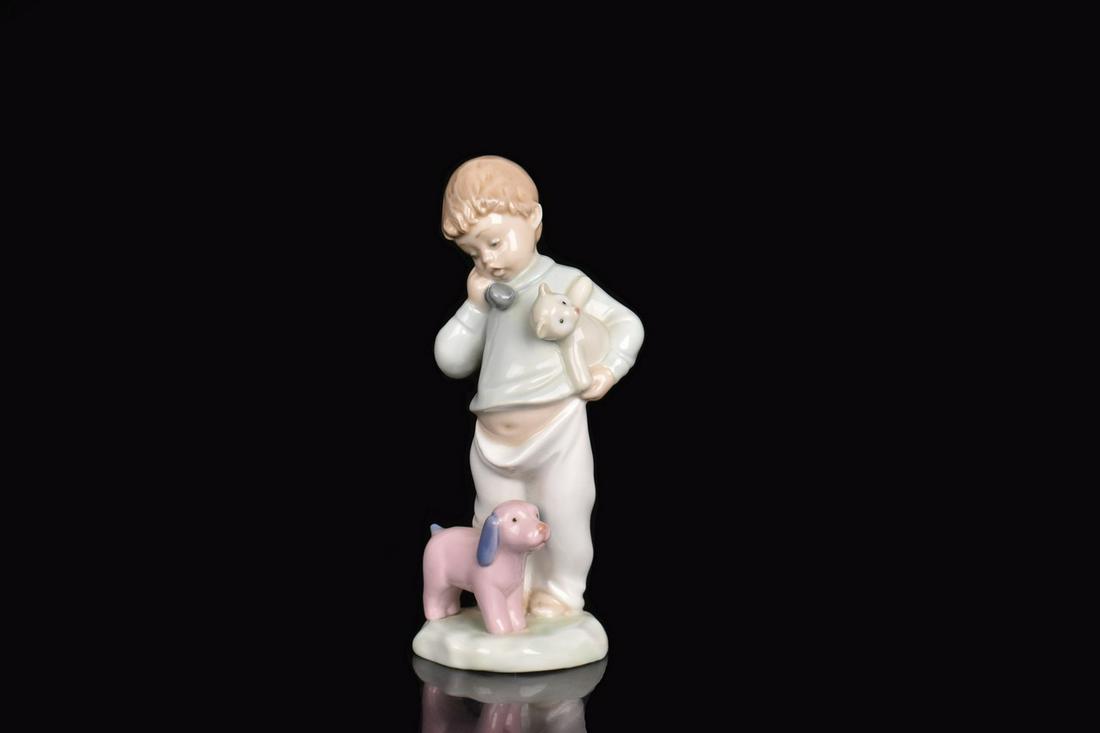 Lladro NAO Boy on Phone w/ Toys (1 of 6)